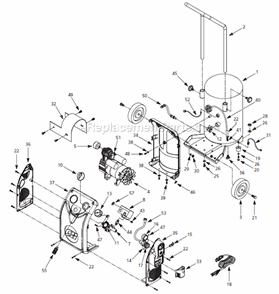 Page A Diagram and Parts List for HM700099  Campbell Hausfeld Compressor